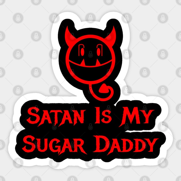 Sugar Daddy Devil Sticker by dflynndesigns